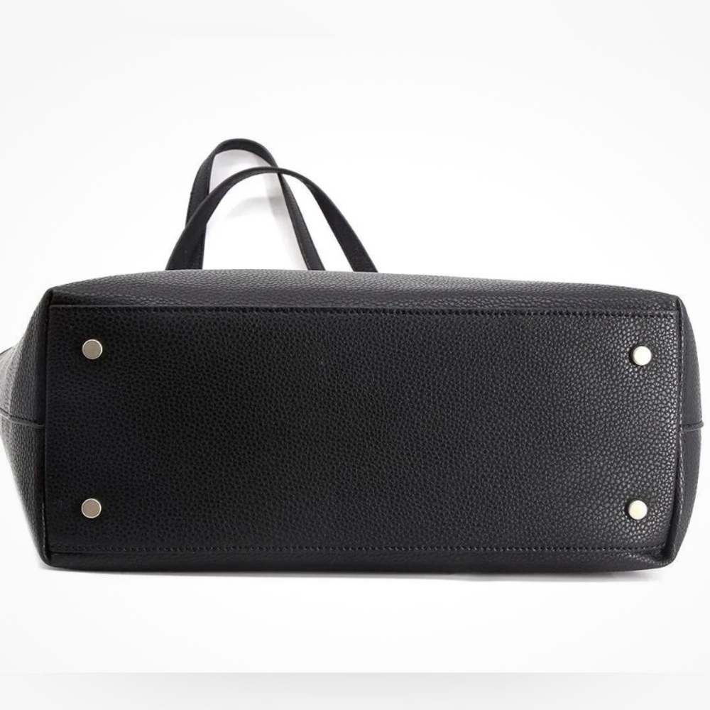 French Connection Bethan Pebble Tote Black 12X14X6 in. Brand New Dust Bag Incl. - Picture 14 of 15